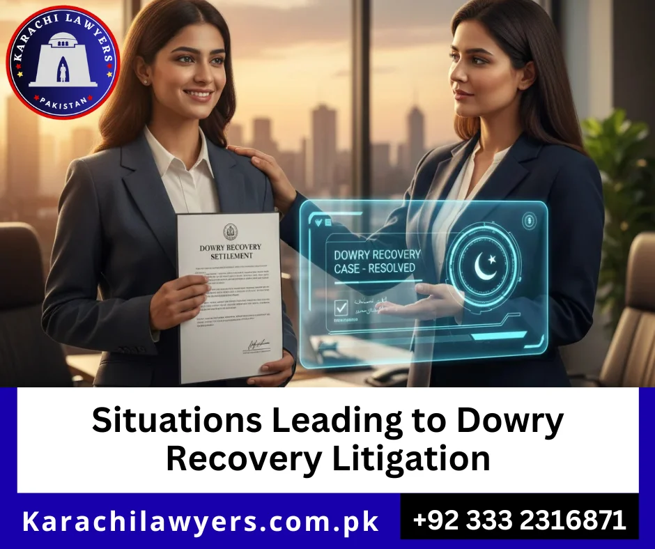 Dowry recovery case lawyer in Karachi assisting woman in family court jahez recovery