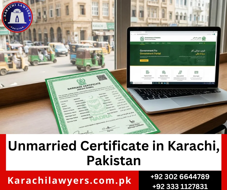 Union Council unmarried certificate Karachi Pakistan
