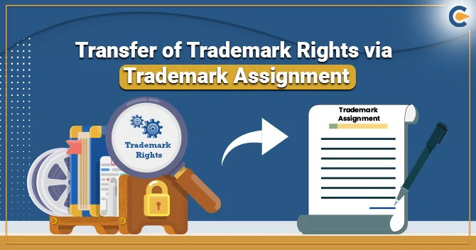 Diagram of a trademark assignment from one owner to another