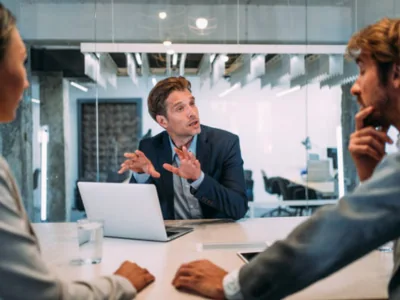 Illustrative discussion of documents during a legal consultation